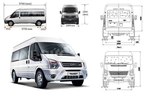 Chiều Dài Và Kích Thước Xe Ford Transit 16 Chỗ Xe Đức Vinh