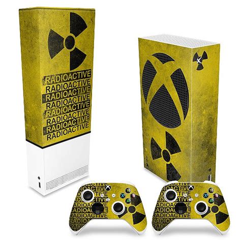 Kit Xbox Series S Capa Anti Poeira E Skin Radioativo Pop Arte Skins