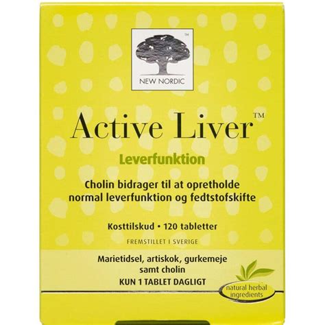 Køb New Nordic Active Liver Tabletter Kosttilskud 120 stk Apopro dk