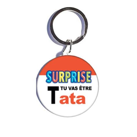 Surprise Tu Vas Tre Tata Porte Cl Mm Id E Cadeau Anniversaire No L