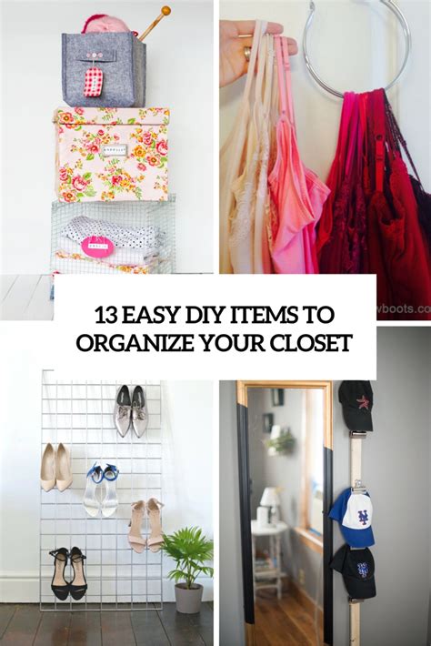 13 Easy DIY Closet Organizers - Shelterness