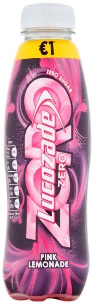 Lucozade Zero Pink Lemonade 380mls Waterdeliveredie