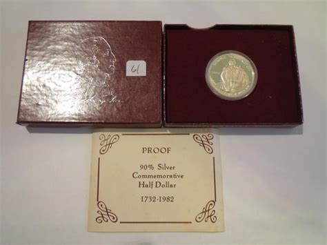 Sold Price 1982S George Washington Commemorative Silver Half Dollar