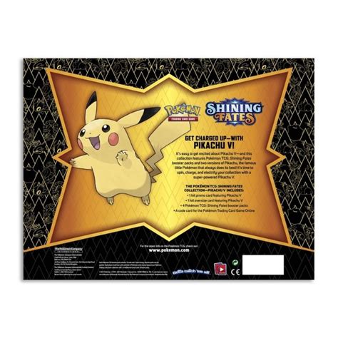 Pok Mon Tcg Shining Fates Collection Pikachu V Pok Mon Center