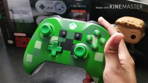 Minecraft Creeper Xbox One Controller Unboxing And Reveiw Youtube