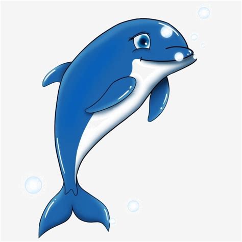 Blue Dolphin Cartoon