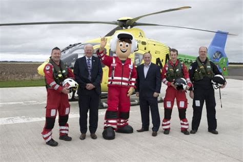 Mascot Joins The Team At Scotlands Charity Air Ambulance