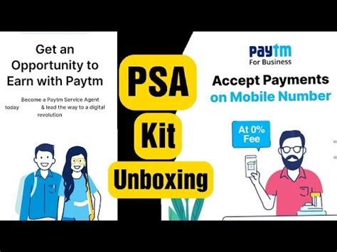 Paytm Psa Kit Unboxing Paytm Service Agent Youtube