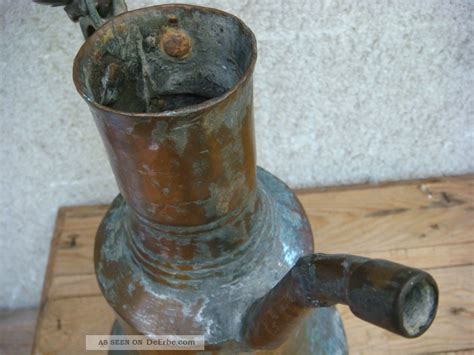 Alte Kupfer Gie Kanne Wasserkanne Antik Garten Terrasse Deko Pflanzen