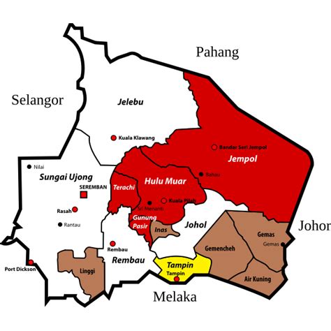 Negeri Sembilan region in Malaysia | Free SVG