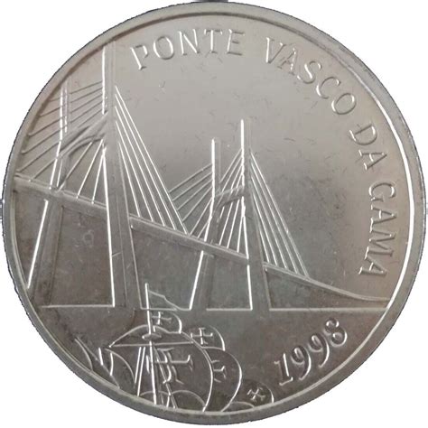 Escudos Vasco Da Gama Bridge Proof Issue Portugal Numista