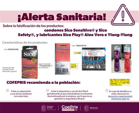 SALUD Alerta SSM Sobre Condones Y Lubricantes Falsificados