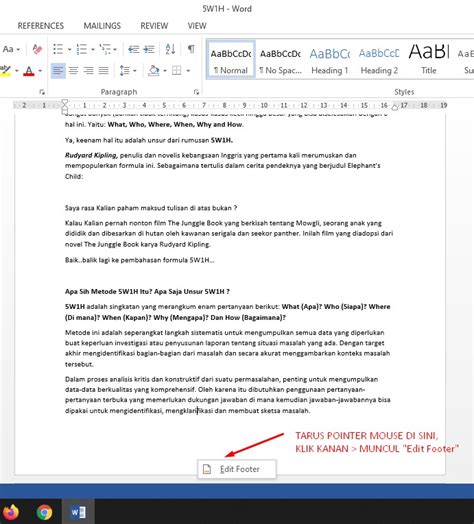 Cara Membuat Halaman Di Word Semua Model Format Praktek Pakar