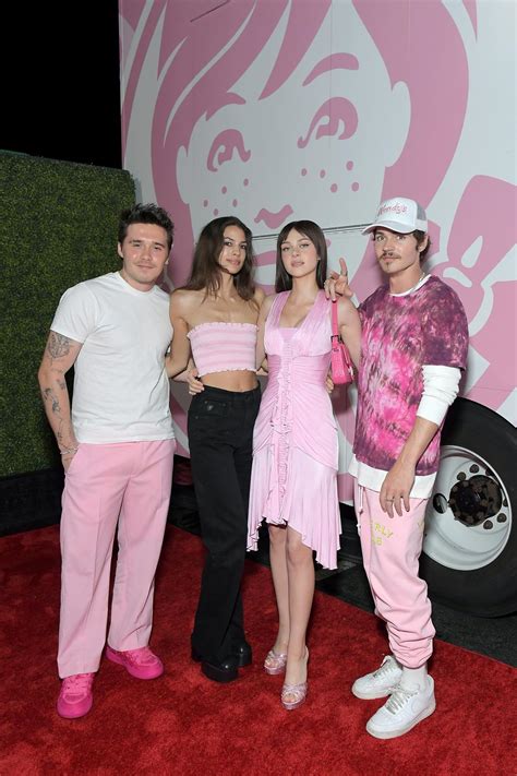 Brooklyn Beckham, Nicola Peltz rock matching pink outfits