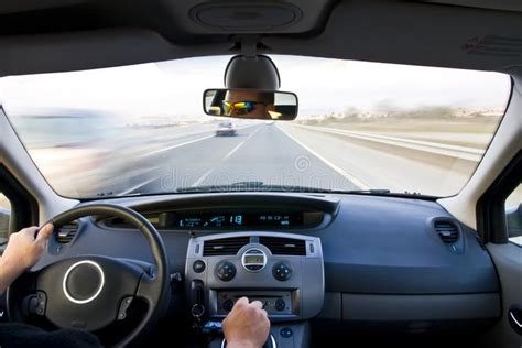 Inside Moving Vehicle Inside Car View At High Speed AFF Car