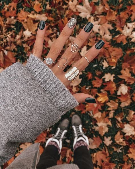 50 Cute Fall Nail Designs You Need To Try Prada And Pearls Fall Gel