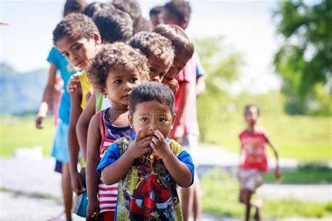 The Aeta Tribe Children Near Mount Pinatubo on Aug 27, 2017 in S ...