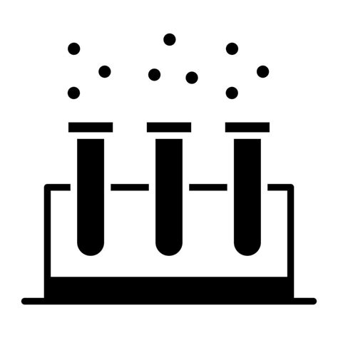 Test Tube Glyph Icon 15078010 Vector Art At Vecteezy