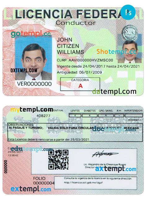 Mexican Driver License By Pretempldl Issuu