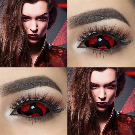 2pcs Pairs 22mm Halloween Sclera Contact Lens For Cosplay Eyes Full Eye