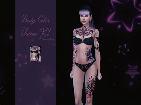 The Sims Resource Body Color Tattoo V2