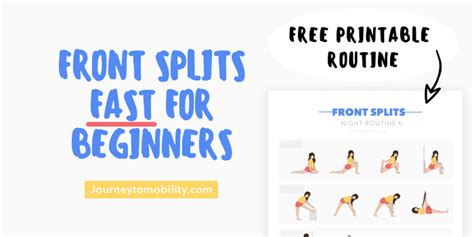 How to Do The Front Splits Fast for Beginners – 5 Easy Steps – Journey ...