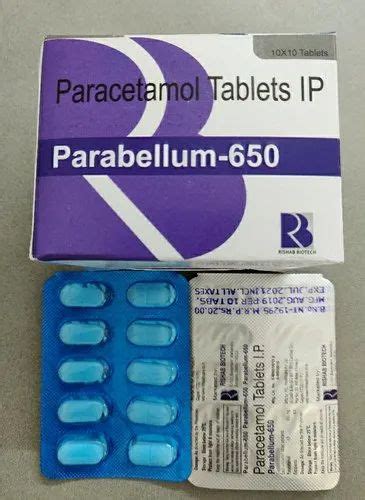 Paracetamol Mg Tablet Treatment Fever Pain Prescription Rs