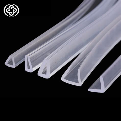 U Shaped Silicone Rubber Seal Strip For Glass Door And Window Qingdao Yotile Rubber And Plastic