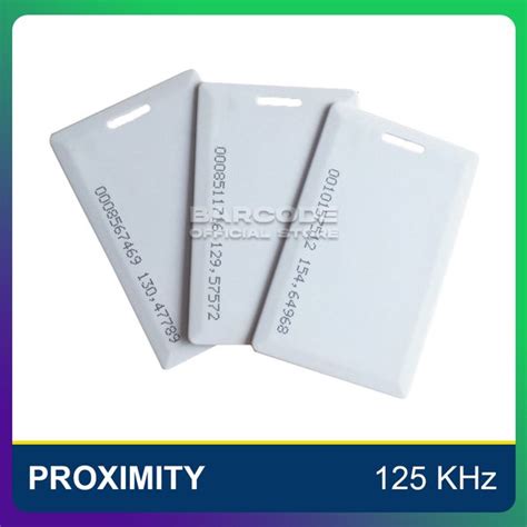 Jual Kartu Rfid Proximity Khz Uid Card Tag Tebal Lubang Clamshell