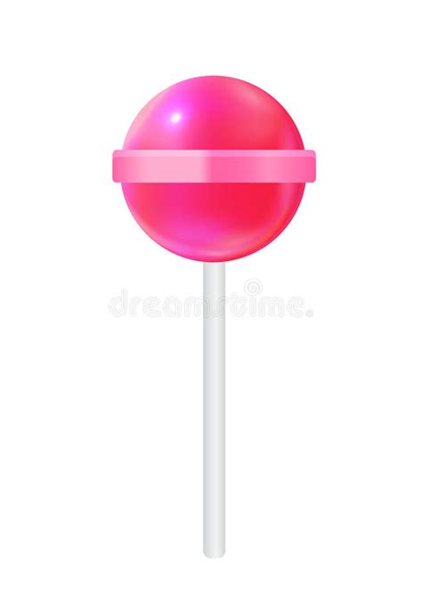 Realistic Sweet Lollipop Candy Background Vector Illustration Stock