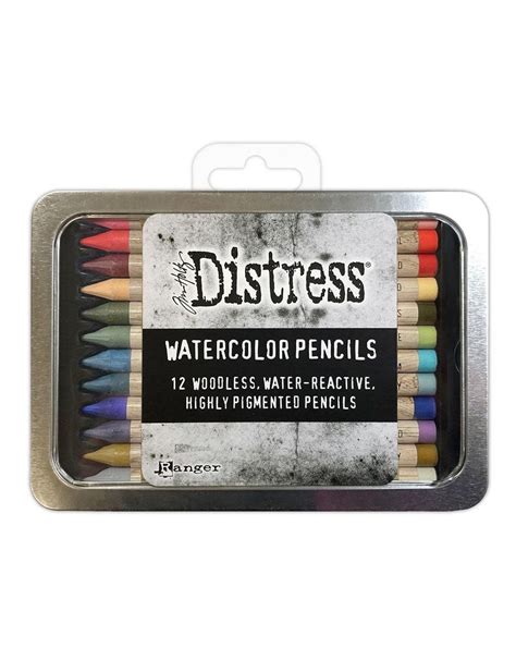 Tim Holtz Distress Watercolor Pencils Set Pk Scrapbook Centrale