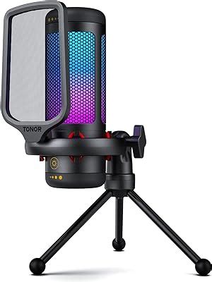 Anykuu Rgb Microphone Condensateur Bits Khzmicro Gaming Avec