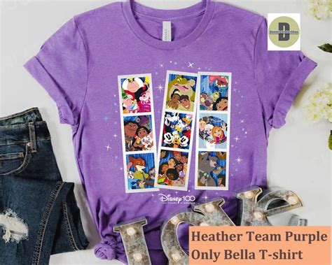 Disney 100 Anniversary Photo Booth Pictures D100 T Shirt Etsy