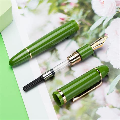 Jinhao X Pluma Estilogr Fica De Acr Lico Verde Aguacate Tama O