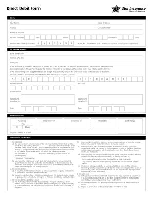 33 Printable Direct Debit Form Templates Fillable Samples In PDF