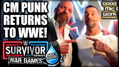 Cm Punk Shocks The World Returns To Wwe At Survivor Series 2023 🤯 Youtube