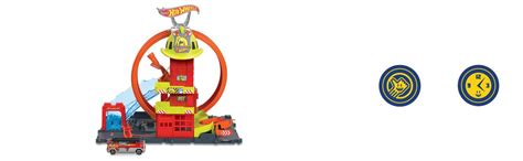 Hot Wheels Statia De Pompieri Super Loop Superheroes Toyszone Eurostoc Ro