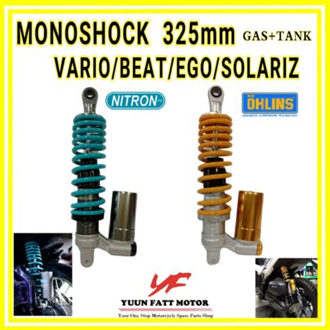 Monoshock Vario Beat Ego Solariz Mm Nitron Ocean Blue Ohlins Yellow