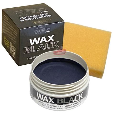 Cera Automotiva Cristalizadora Wax Black Para Carro Preto G Tfp