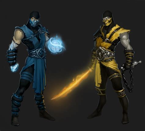 sub-zero vs scorpion by ErikBragalyan on DeviantArt