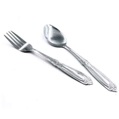 Stainless Steel Spoon And Fork Set Pcs Pack Mm Lazada Ph