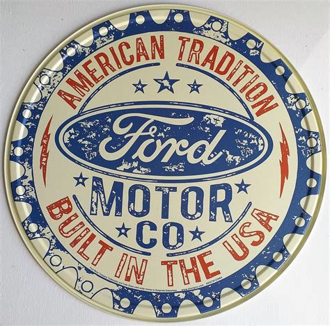 Plaque M Tal Vintage Ford American Tradition Tofmobile Plaque M Tal