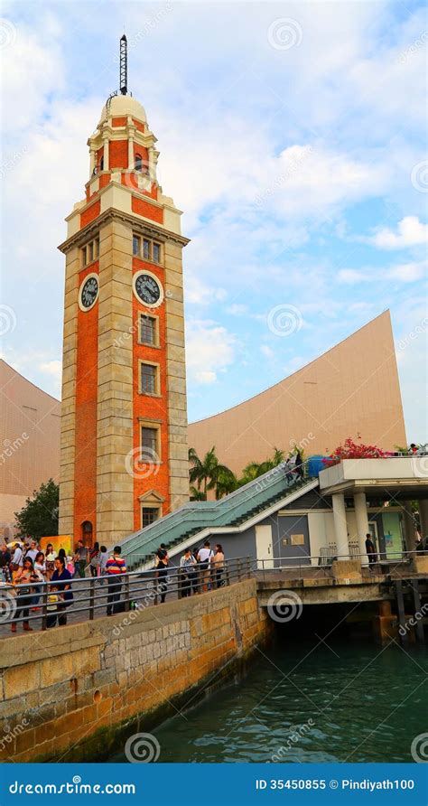 The clock tower, hong kong editorial image. Image of tourists - 35450855