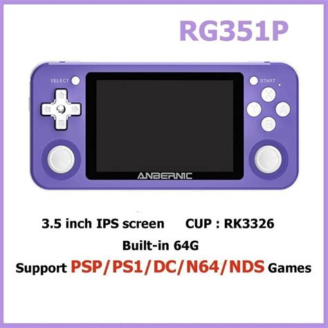 Jual Akn88 Anbernic Rg351p Retro Game Handheld Console 64gb 3 5