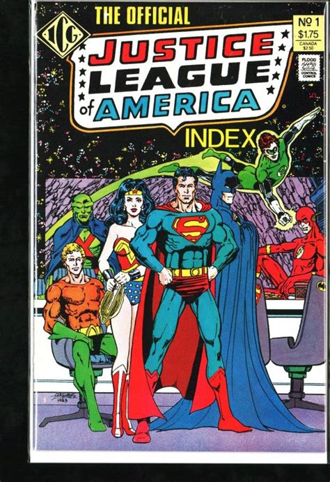 The Official Justice League Of America Index 1 1986 Comic Books