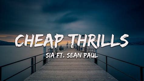 Sia Cheap Thrills Lyrics Ft Sean Paul YouTube