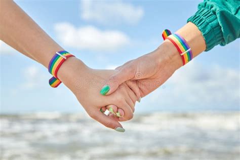 Rainbow Ribbon Gay Pride Month Lgbt Community Pride Day Flag Stock Image Image Of