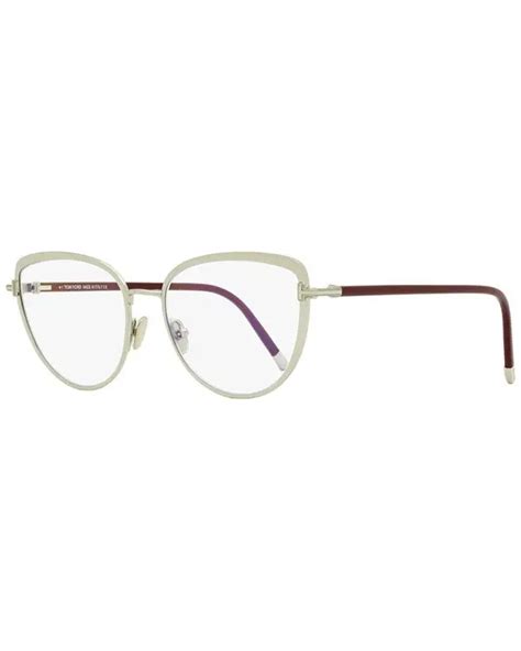 Buy Tom Ford Tf5741b 55mm Optical Frames Silver At 76 Off Editorialist