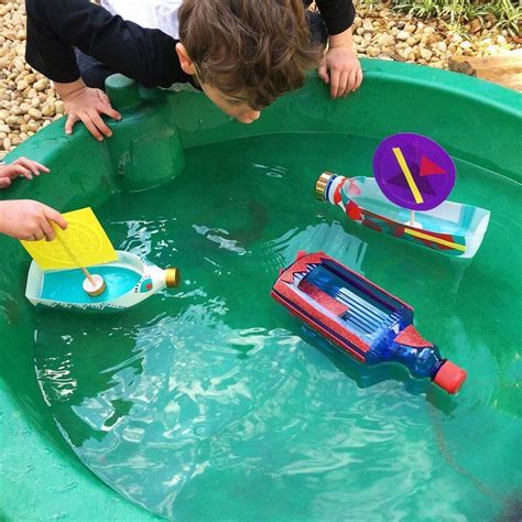 Plastic Bottle Boats Handy With Scissors In Boat Crafts