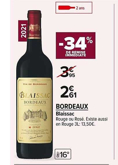 Promo Bordeaux Blaissac Chez Carrefour Market Icatalogue Fr